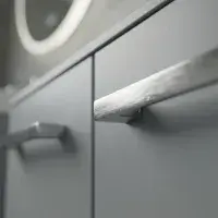 Narvik 1100mm Waterproof L-Shape Suite - Light Grey | Basin & Units