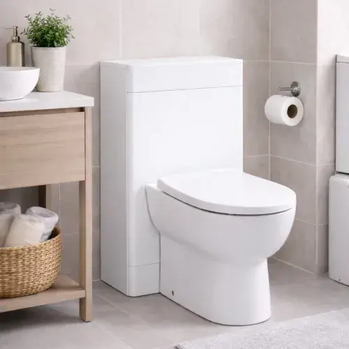 Narvik Waterproof 550mm WC Unit White | Lifetime Guarantee