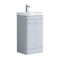 Narvik Light Grey 600mm - Basin Unit - 100% Waterproof Basin Unit