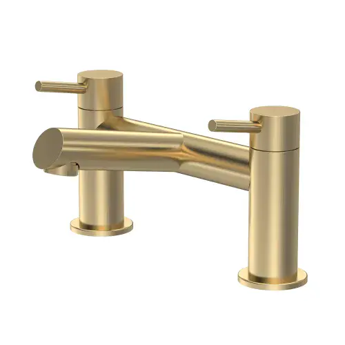 Navala Mono Basin Mixer - Brushed Brass