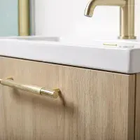 Neo Plus Oak 600 Floor Standing Drawer Unit inc Basin