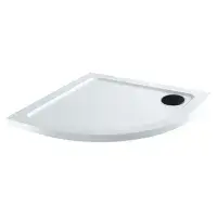 Matt Black Quadrant Shower Enclosure - 2 Doors - 6mm Glass - 900mm - Optional shower Tray