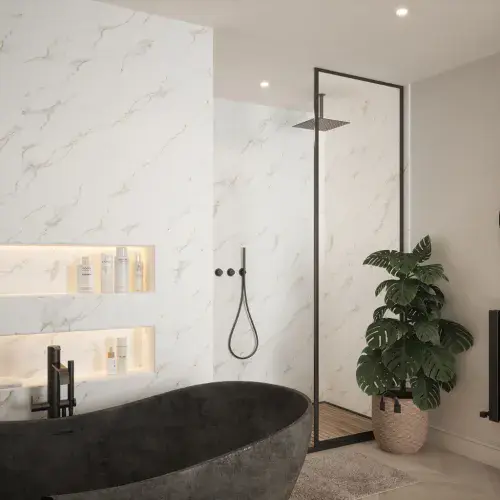 Nuance Bianco Carrara Wall Panels - All Sizes