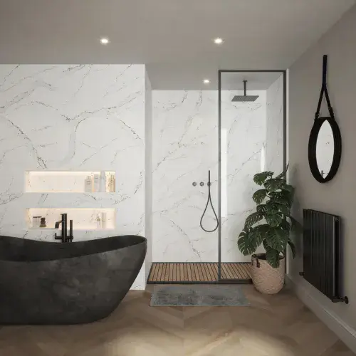 Nuance Calacatta Volegno Wall Panels - All Sizes