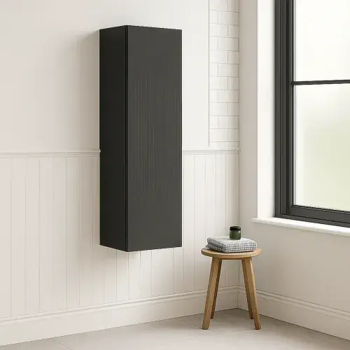 Octavia Matt Graphite Grey 350mm Tall Wall Hung Unit