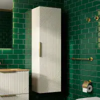 Octavia Matt Oat 350mm Tall Wall Hung Unit