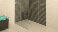 OneDeck cut to size Wetroom kit for tile floors with paint on tanking and linear drain