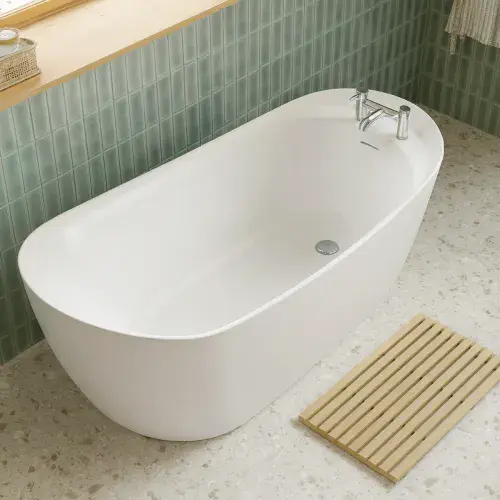 Ophelia 1700 x 780 Single Ended Freestanding Bath - Gloss White