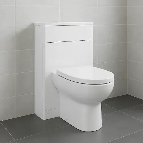 Parade 500mm Floorstanding WC Toilet Unit - Gloss White