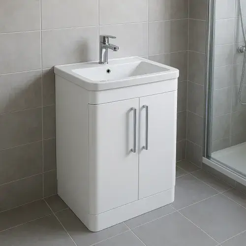 Parade 600mm 2 Door Floor standing Vanity Unit & Basin - Various Colours