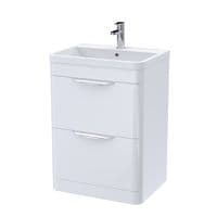 Parade 600mm Floorstanding Vanity Unit - Gloss White | Bathcenter