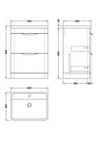 Parade 600mm Floorstanding Vanity Unit - Gloss White | Bathcenter