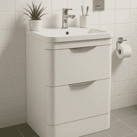 Parade 600mm Floorstanding Vanity Unit - Gloss White | Bathcenter