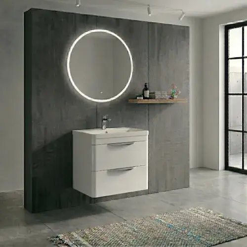 Parade 800mm Wall-Hung Vanity Unit - Gloss White | Bathcenter