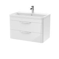 Parade 800mm Wall-Hung Vanity Unit - Gloss White | Bathcenter