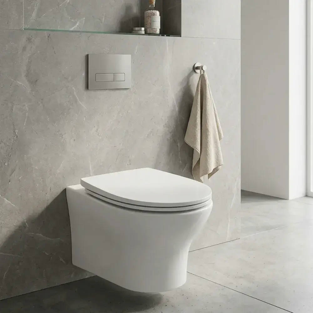 Parum Rimless Wall Hung Toilet With Soft Close Seat