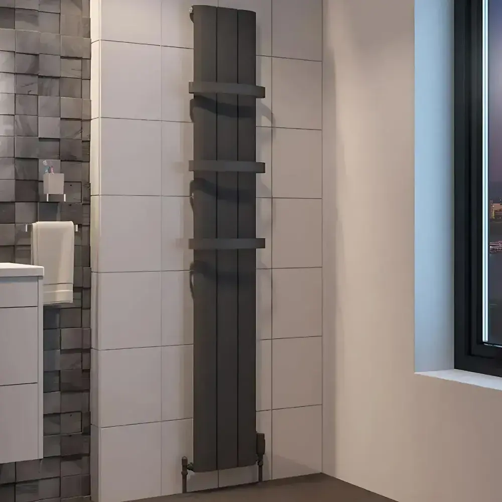 Peretti 1800 x 280 Aluminium Radiator Matt Anthracite