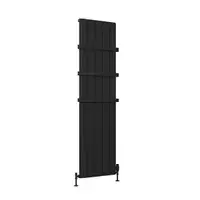 Peretti 1800 x 470 Aluminium Radiator Matt Black