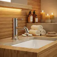 Bathrooms of Style Pesco Cloakroom Basin Mixer w/Click-Clack Waste - Chrome