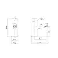 Premier Matt Black Bathroom Tap Pack