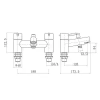 Premier Matt Black Bathroom Tap Pack
