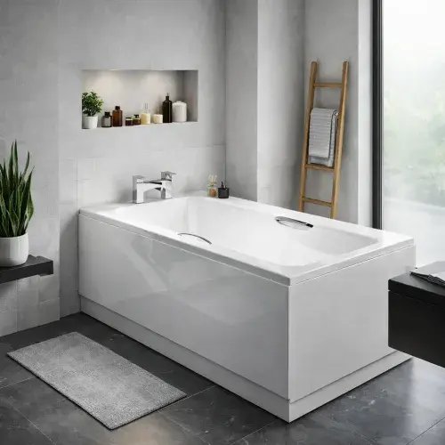 Premium 8mm Reinforced 1600 x 700mm Bath | Twin Grips & Anti-Slip Base