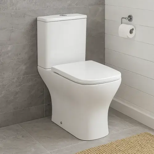 ProTek Evo Comfort Height Close Coupled Modern Toilet & Soft Close Toilet Seat