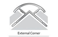 PVC Wall Panel Finishing Trims Internal -External Corner - End Cap - H Joint