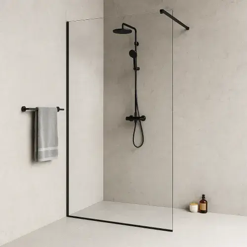 PVC Wet Wall Shower Panels - 1000mm x 2400mm - Alabaster Marble Matt