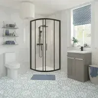 Quadrant Shower Pack with Pedestal Basin, Toilet, Basin Tap and Shower