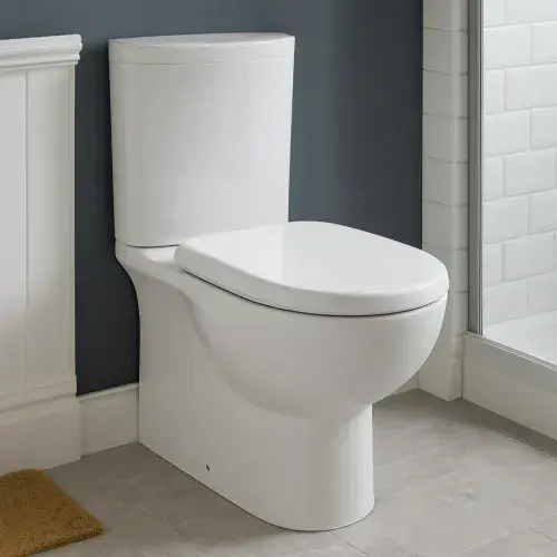 RAK Tonique Closed Back Close Coupled Toilet & Wrapover Soft Close Seat