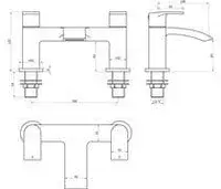 Reinforced Emery Round Double Ended Bath, Basin Unit, Close Coupled Toilet, Taps, Wastes
