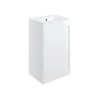 Reinforced Emery Round Double Ended Bath, Basin Unit, Close Coupled Toilet, Taps, Wastes