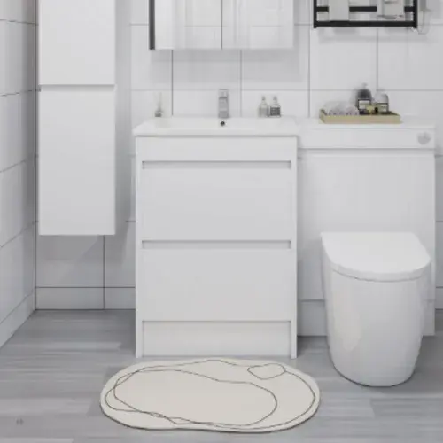 Riber Waterproof 600mm Vanity Unit Gloss White