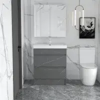 Riber Waterproof 600mm Vanity Unit Grey Marble