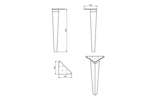 Riser 815mm 2 Drawer Wall Hung Basin Unit Matt Cotton