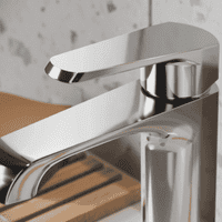 Rivermist Basin Mixer Tap,  Chrome, Modern Lever Style