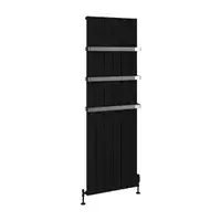 Rosano 1800 x 565 Aluminium Radiator Matt Black
