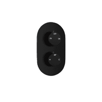 Round Matt Black Concealed Shower Pack with Heads. Twin Outlet - BIV