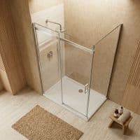 Saturn 1400mm Sliding Shower Door Shower Enclosure | 8mm Glass | Lifetime Guarantee