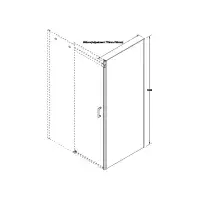 Saturn 1400mm Sliding Shower Door Shower Enclosure | 8mm Glass | Lifetime Guarantee