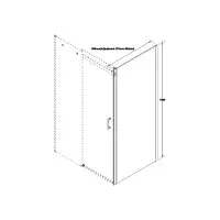 Saturn 1400mm Sliding Shower Door Shower Enclosure | 8mm Glass | Lifetime Guarantee