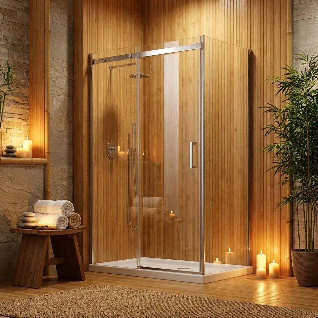 Saturn 8+ 1500mm Sliding Door with Optional Side Panel