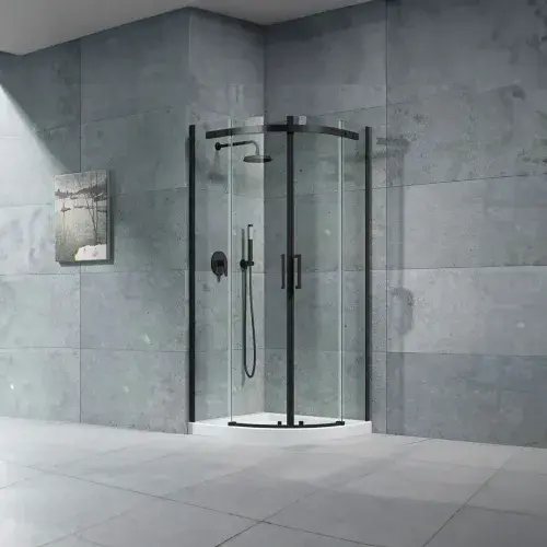 Saturn 8 Black 900mm Quadrant Shower Enclosure