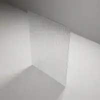 Saturn Fluted Chrome 1000mm Walk in Shower Screen