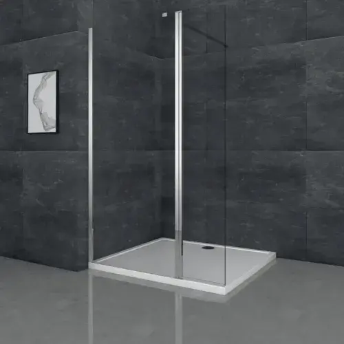 Saturn Wet Panel 900mm Walk In Panel, Optional Flipper Panel, 8mm Glass