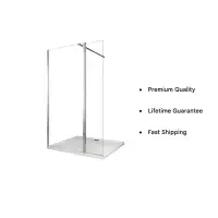Saturn Wetroom Shower Panel 700mm Walk In Panels