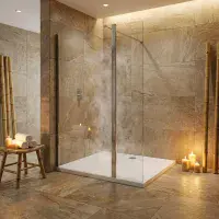 Saturn Wetroom Shower Panel 700mm Walk In Panels