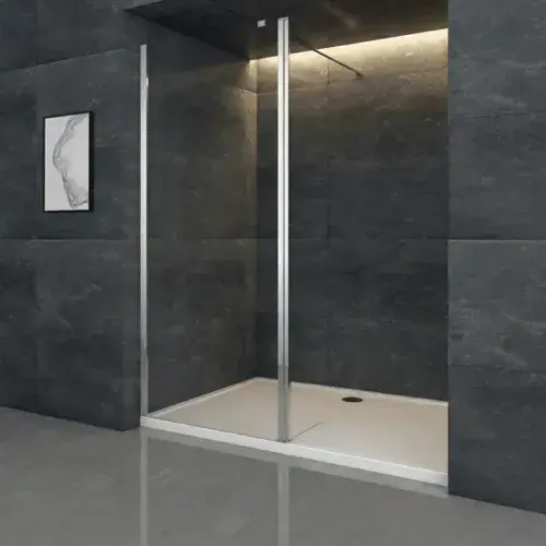 Saturn Wetroom Shower Panel 700mm Walk In Panels