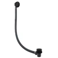 Serpens Bathroom Pack with 1650x700mm Bath, Toilet, Basin, Black Dual Shower and Taps